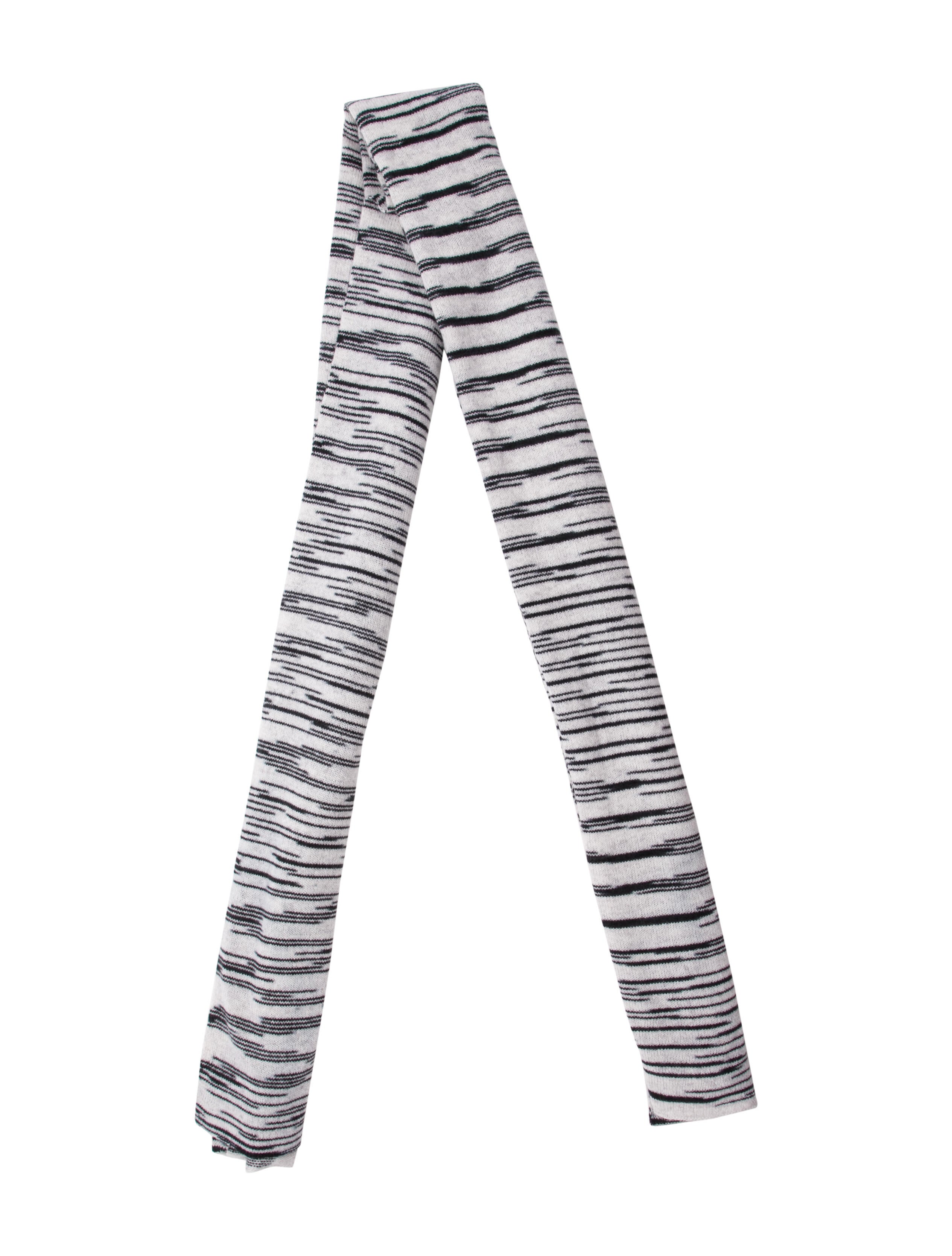 White + Warren Striped Stole