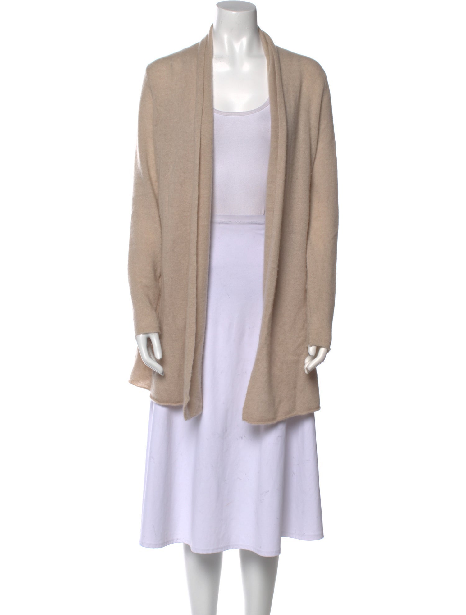 White + Warren Cashmere Open Front Sweater