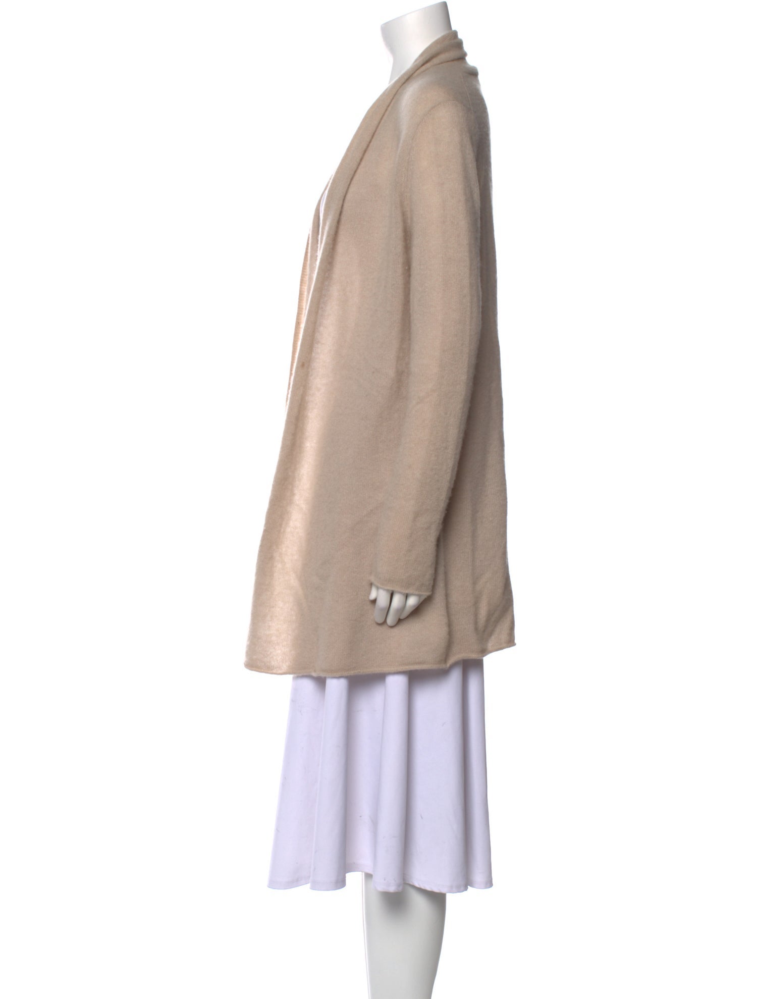 White + Warren Cashmere Open Front Sweater