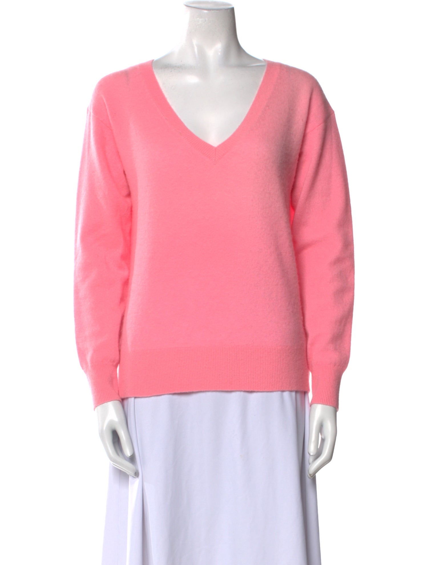 White + Warren Cashmere V-Neck Sweater