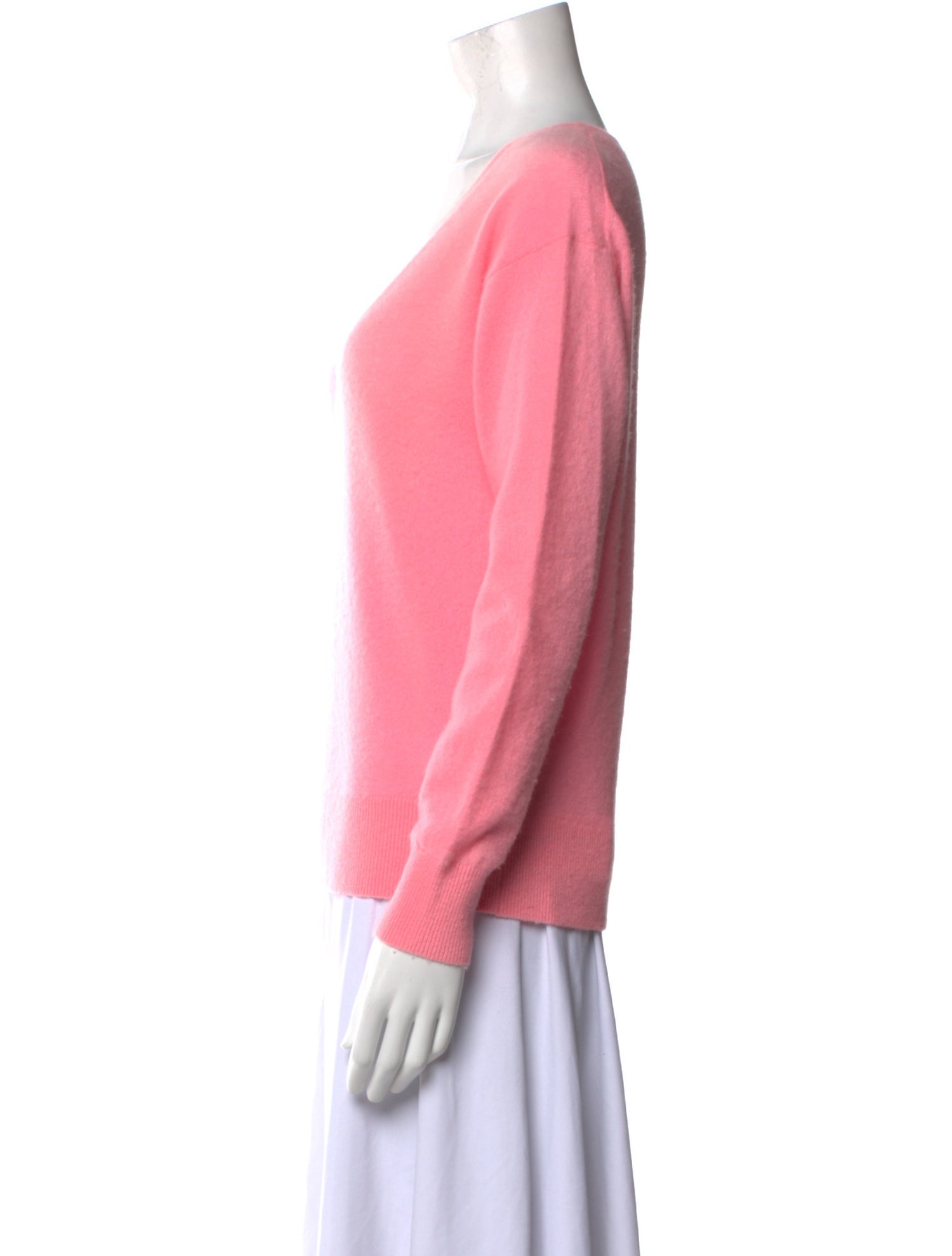 White + Warren Cashmere V-Neck Sweater