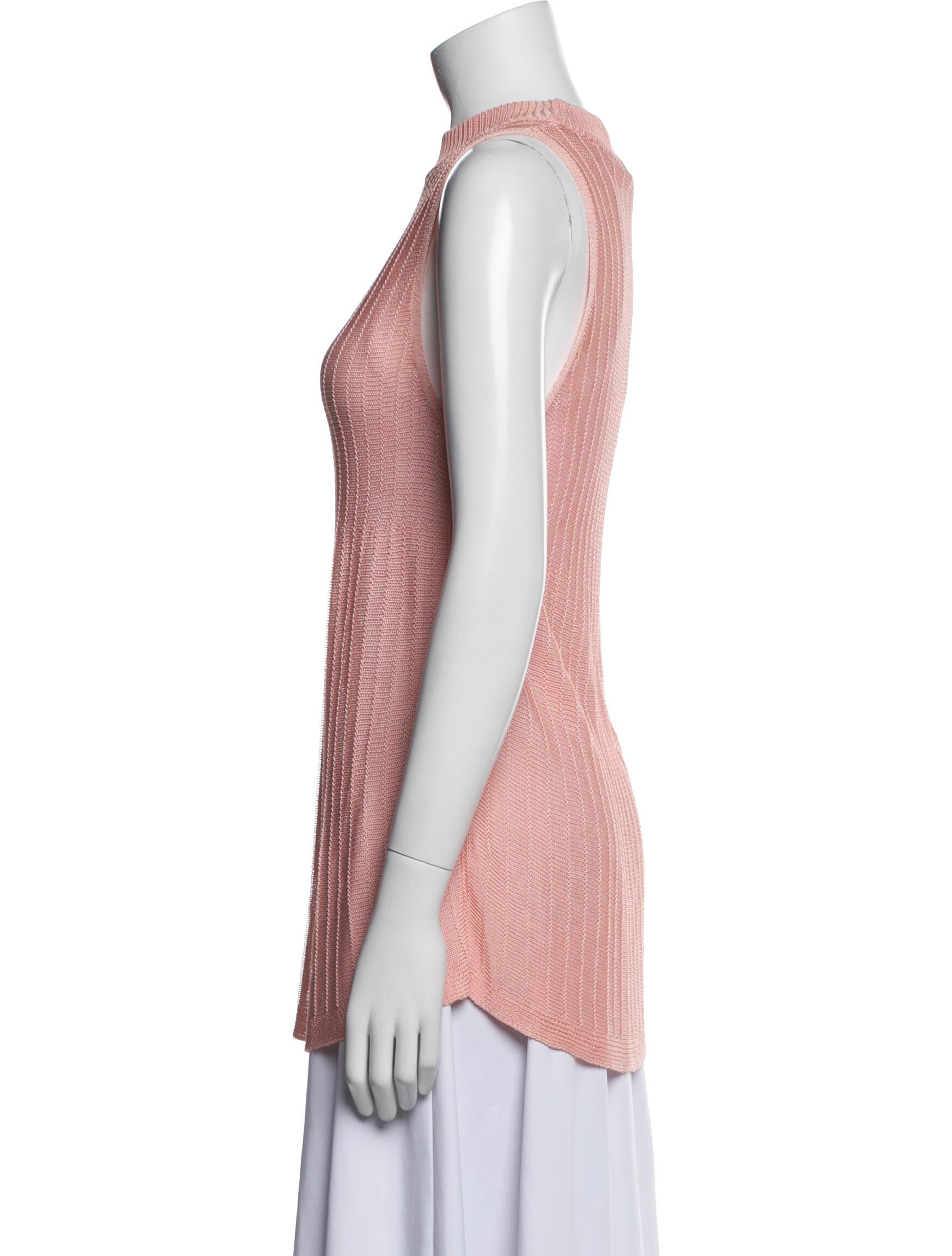 White + Warren Mock Neck Sleeveless Tunic
