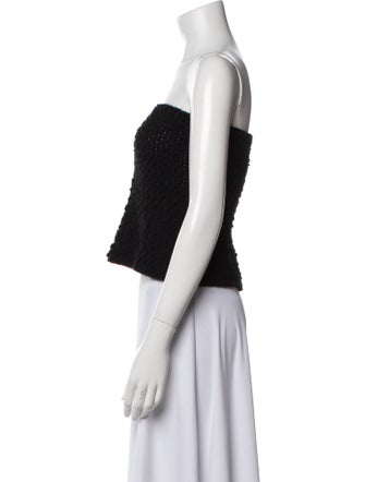 White + Warren Cashmere Strapless Sweater