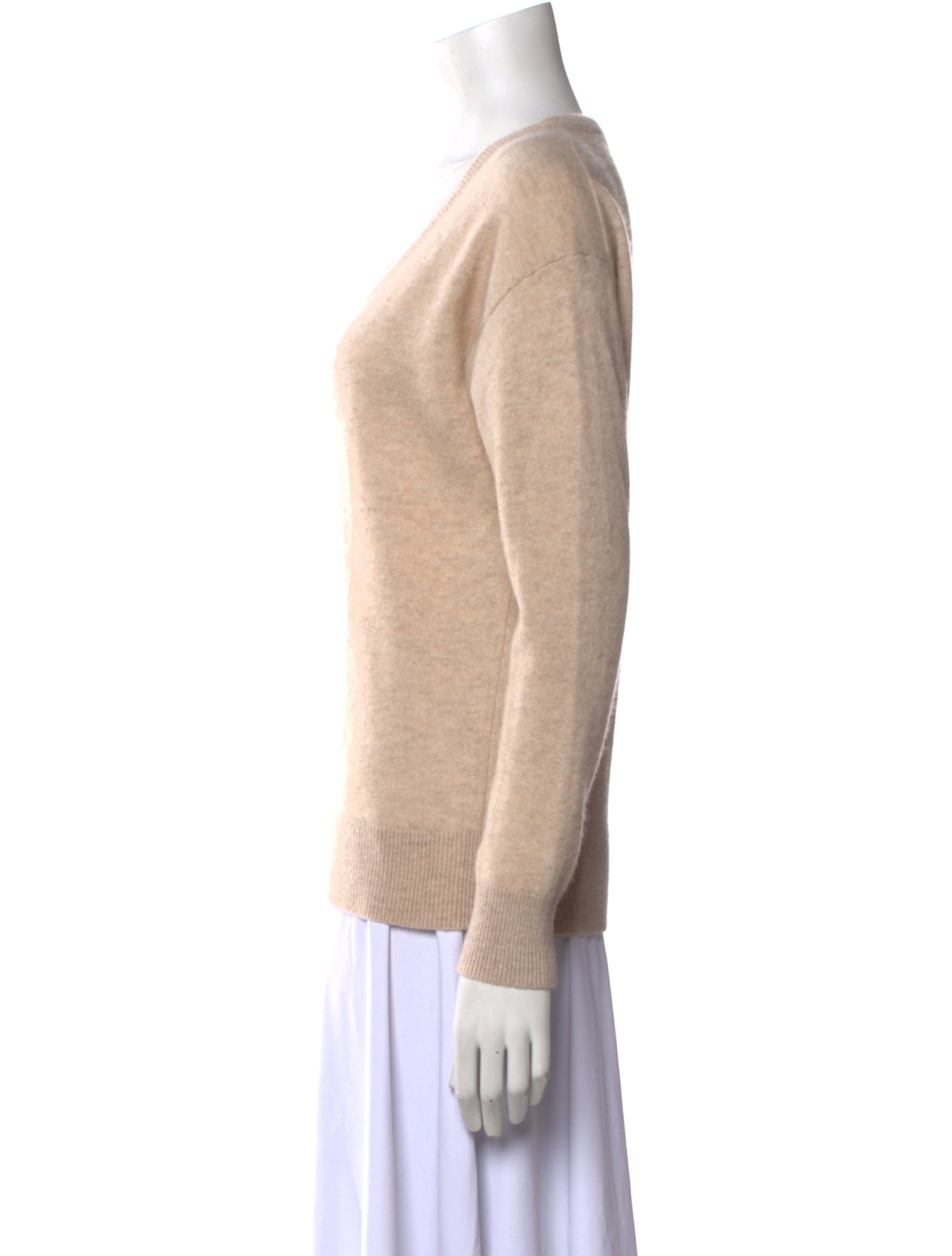 White + Warren Cashmere V-Neck Sweater