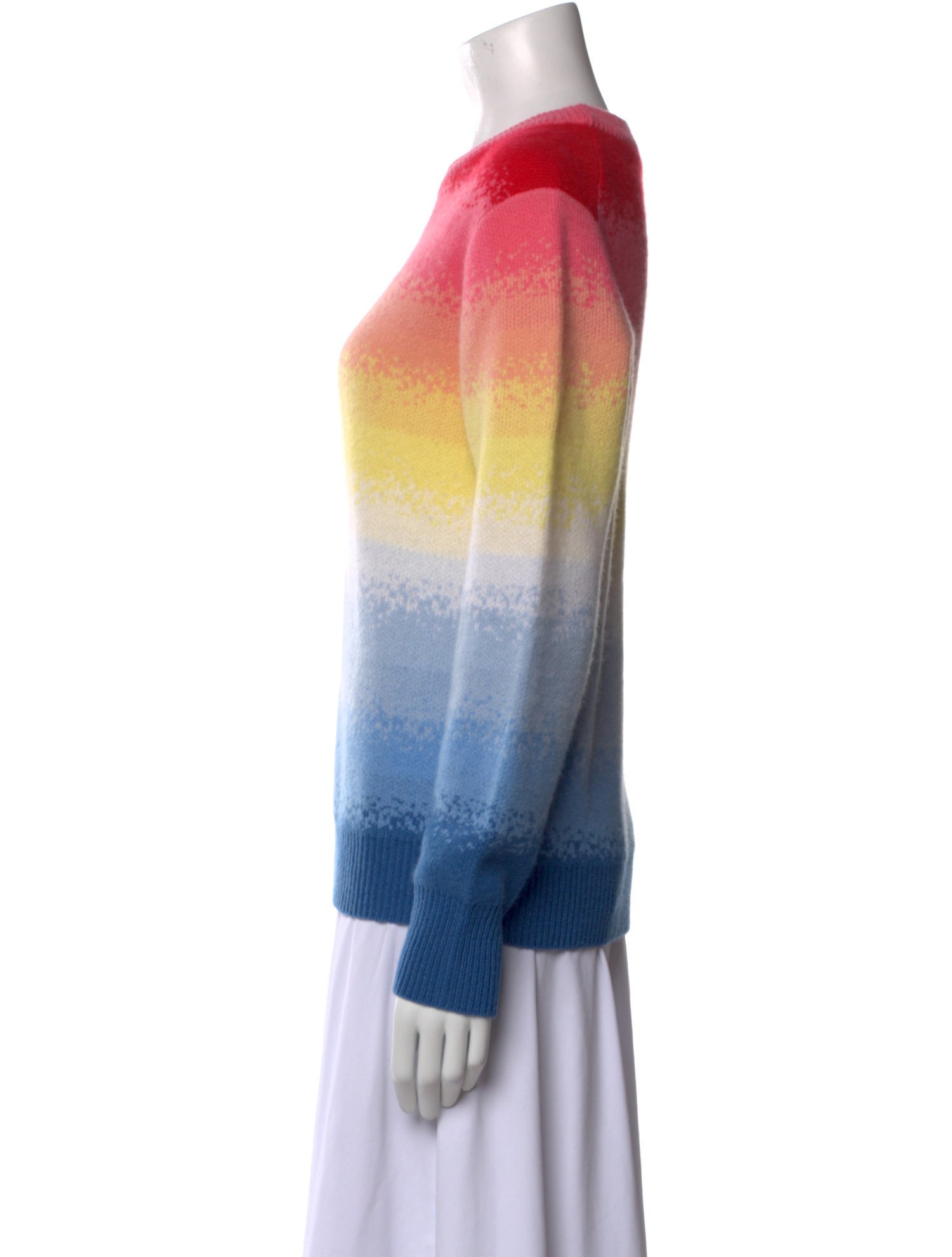 White + Warren Cashmere Striped Sweater