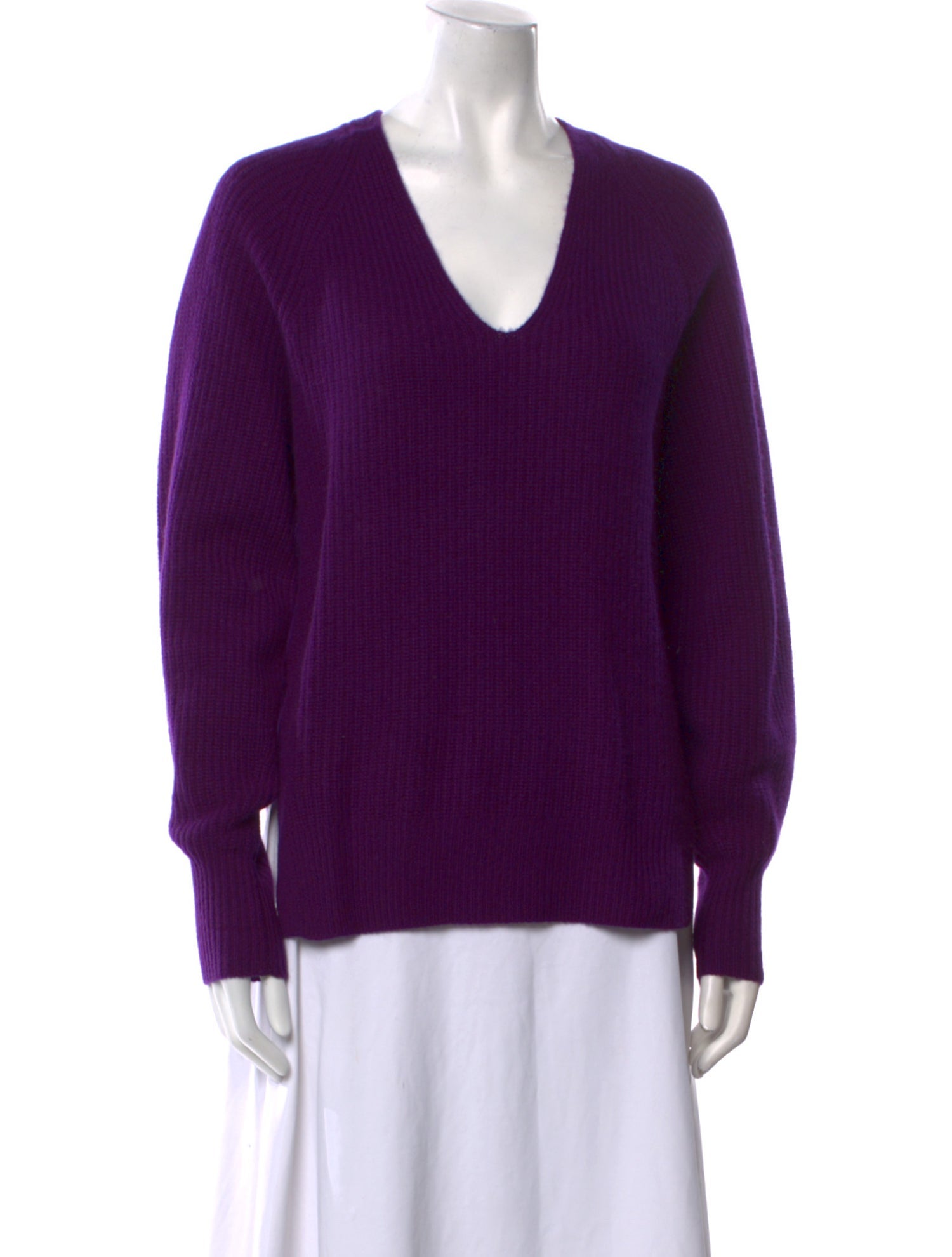 White + Warren Cashmere V-Neck Sweater w/ Tags