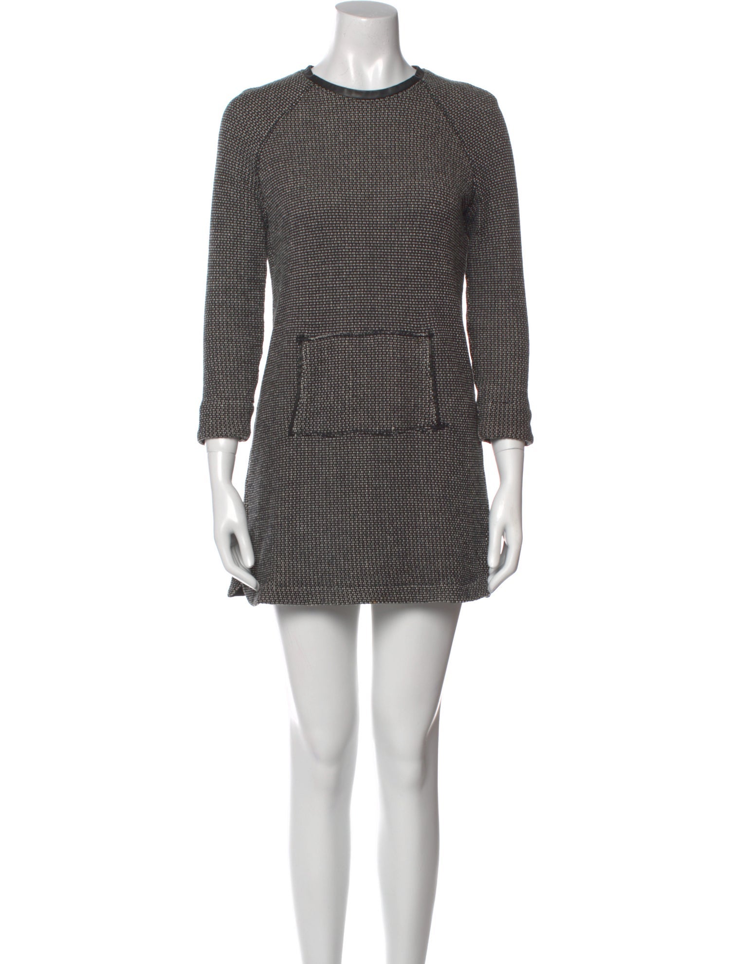 White + Warren Striped Mini Dress