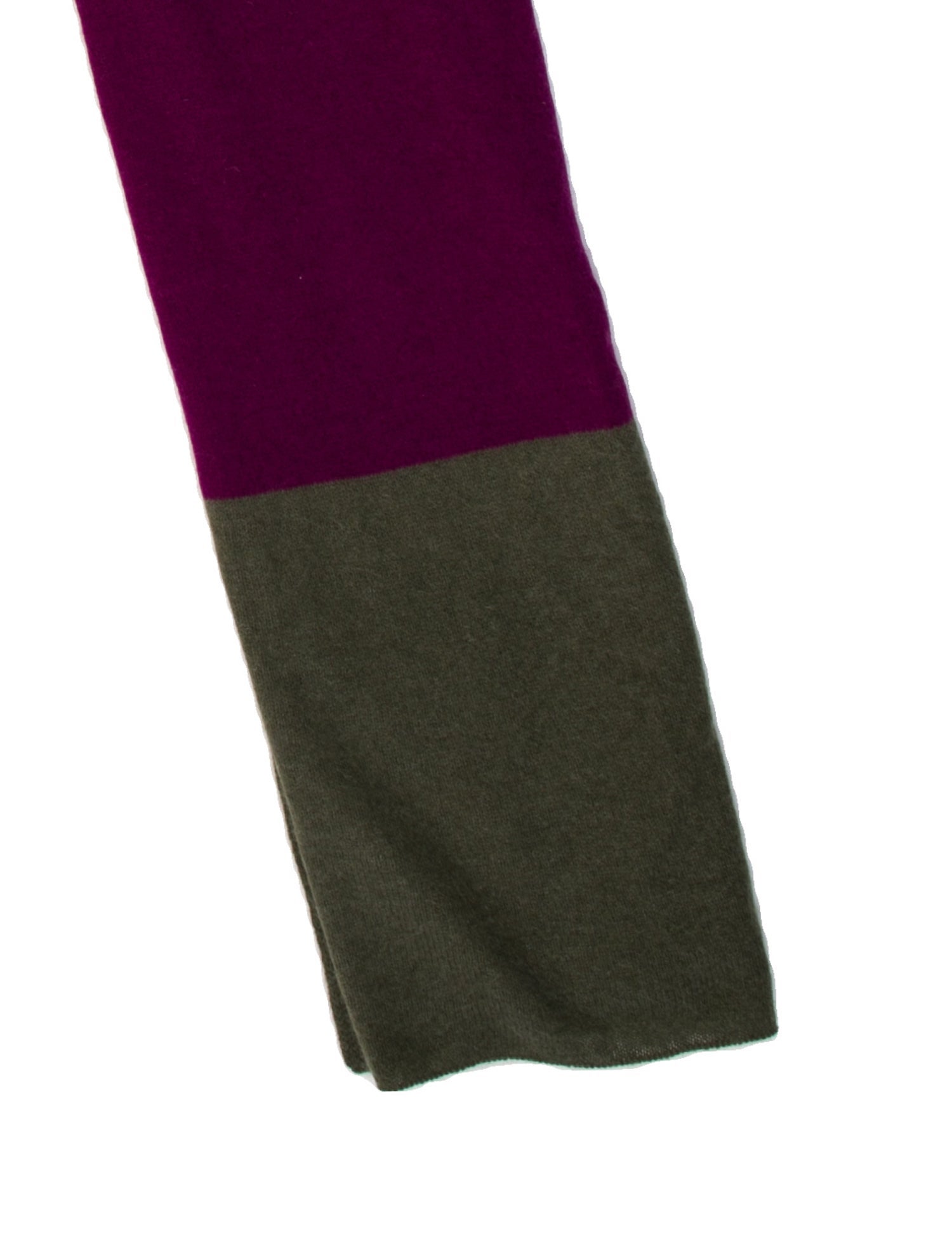 White + Warren Cashmere Colorblock Pattern Scarf