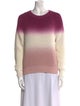 White + Warren Tie-Dye Print Crew Neck Sweater