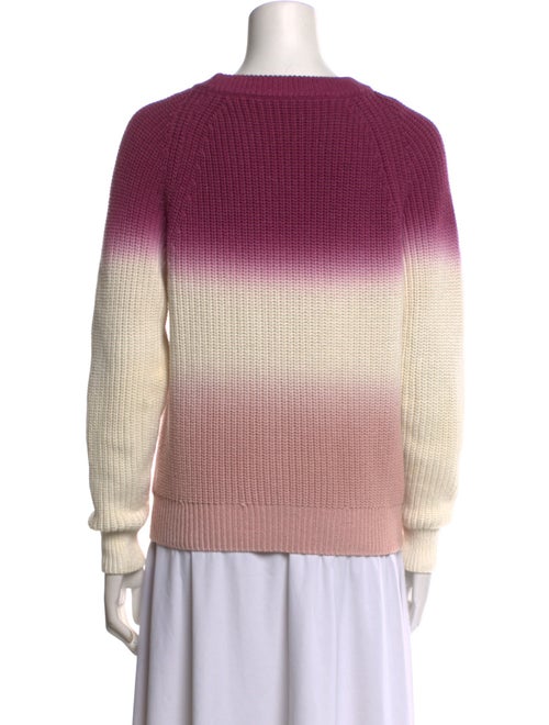 White + Warren Tie-Dye Print Crew Neck Sweater