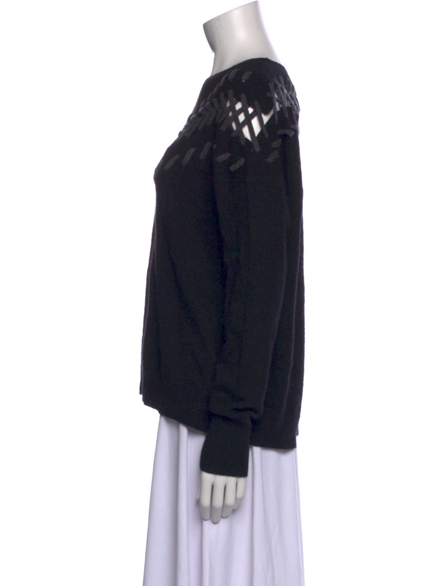 White + Warren Cashmere Bateau Neckline Sweater