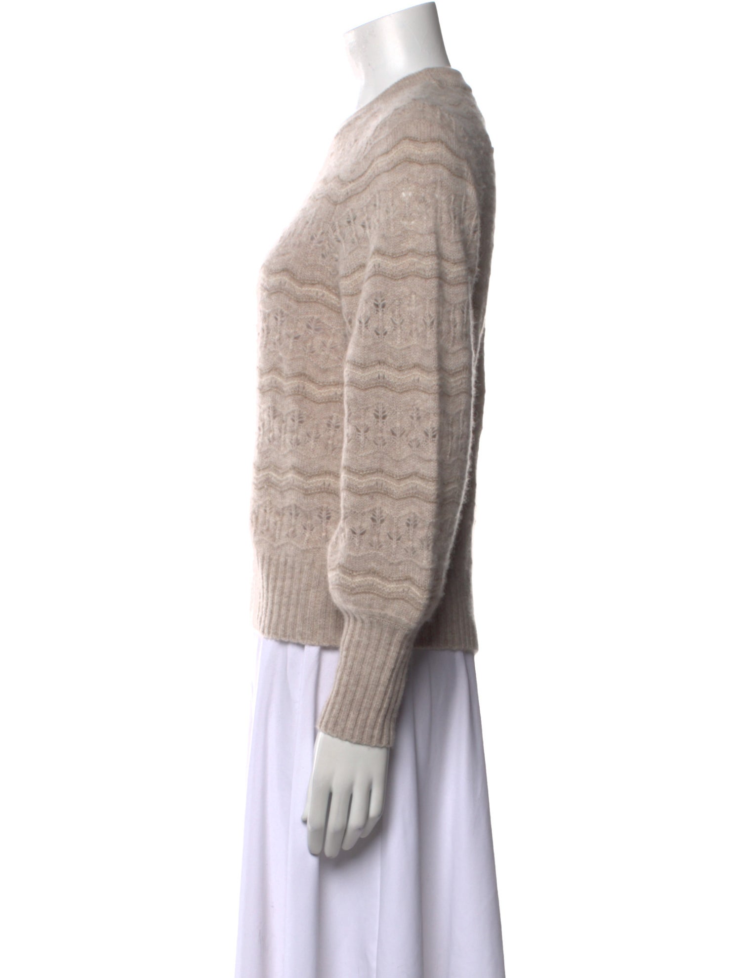 White + Warren Cashmere Striped Sweater