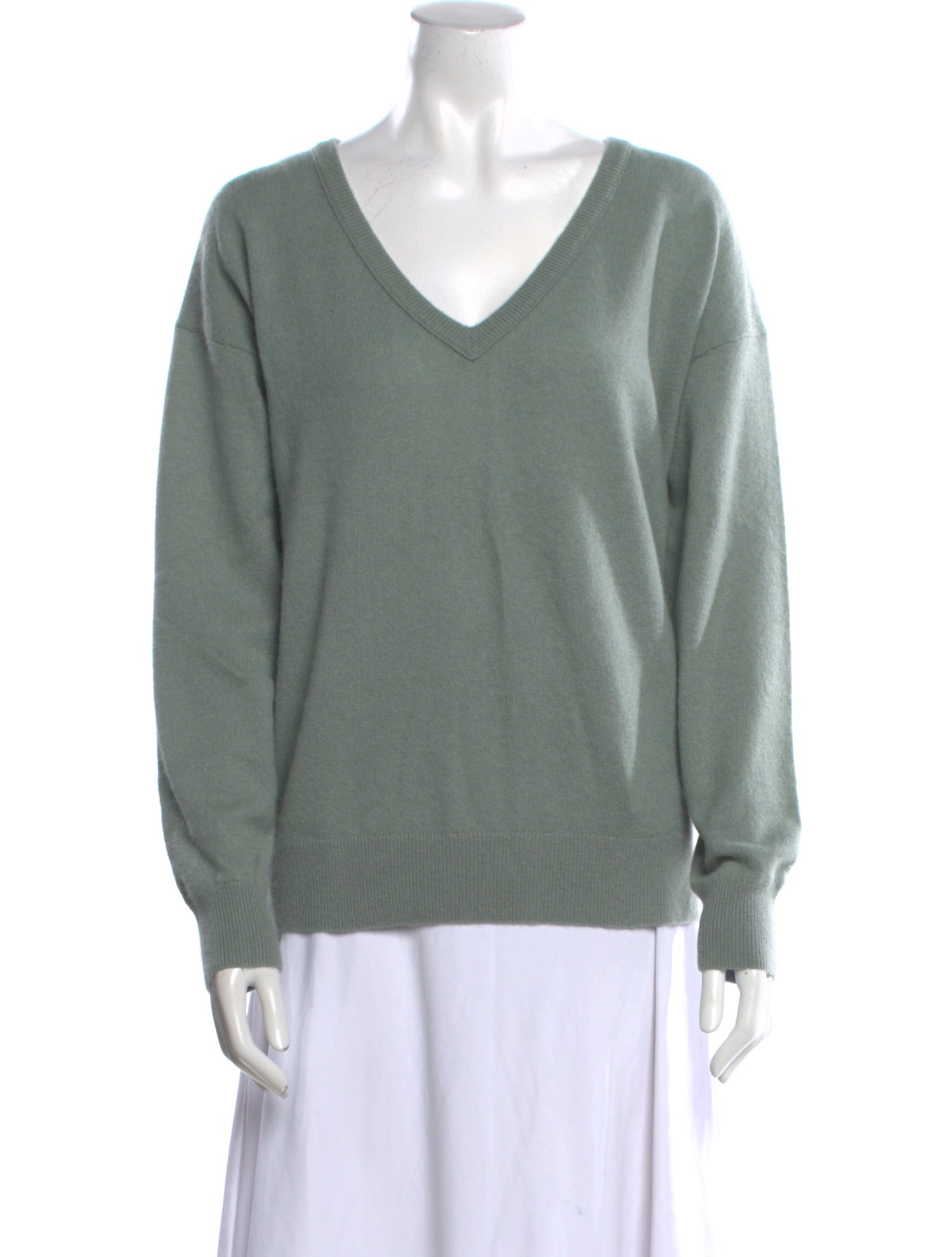 White + Warren Cashmere V-Neck Sweater