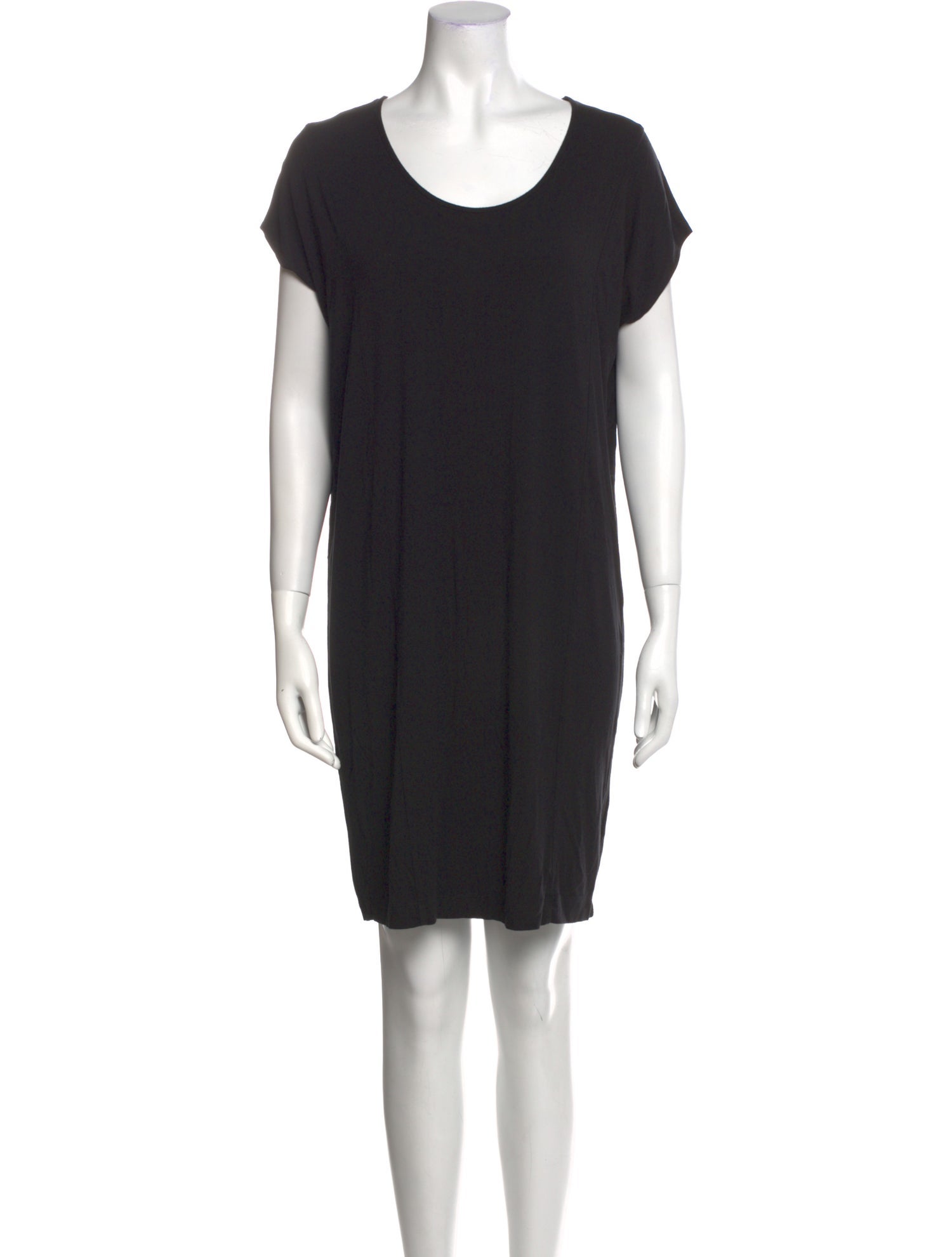 White + Warren Scoop Neck Mini Dress