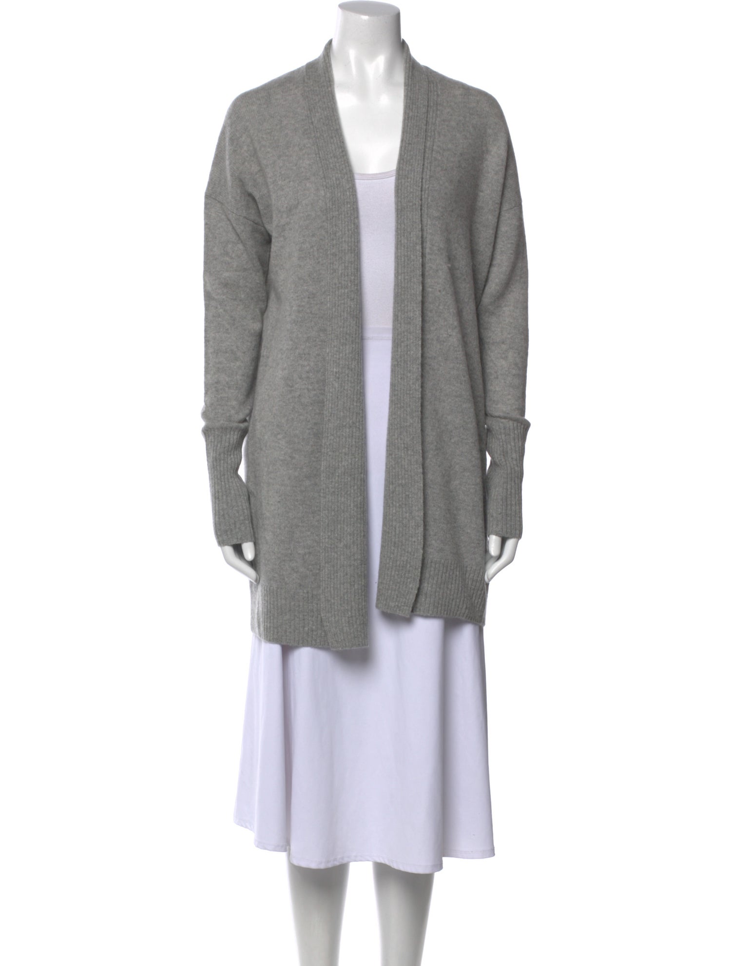White + Warren Cashmere Open Front Sweater