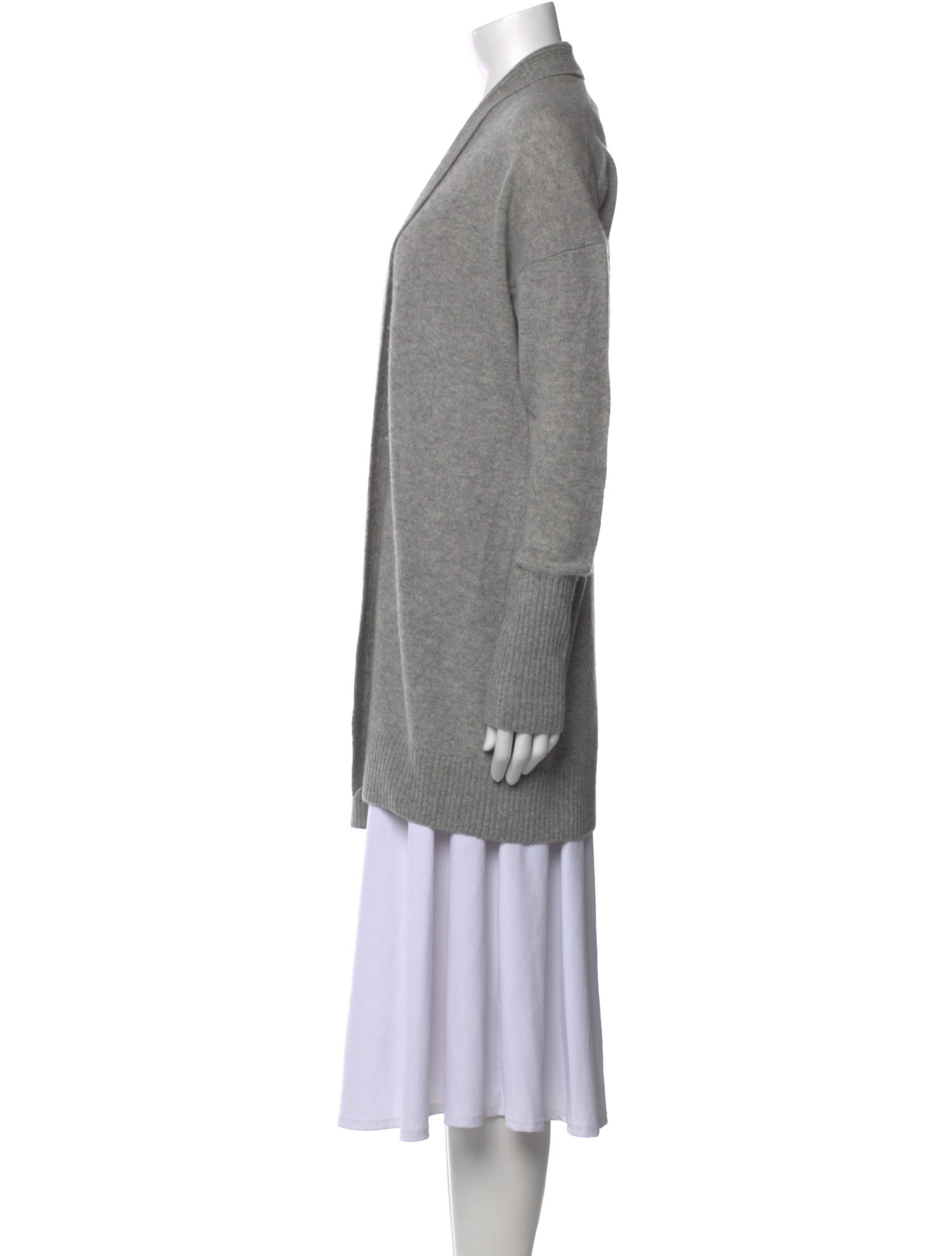 White + Warren Cashmere Open Front Sweater