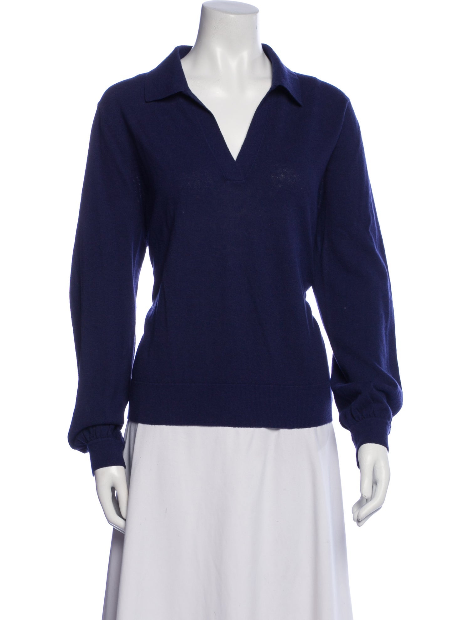 White + Warren V-Neck Long Sleeve Sweatshirt w/ Tags