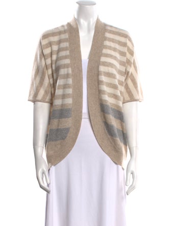 White + Warren Cashmere Striped Sweater