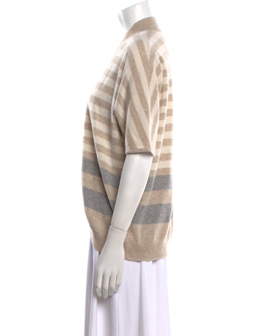 White + Warren Cashmere Striped Sweater