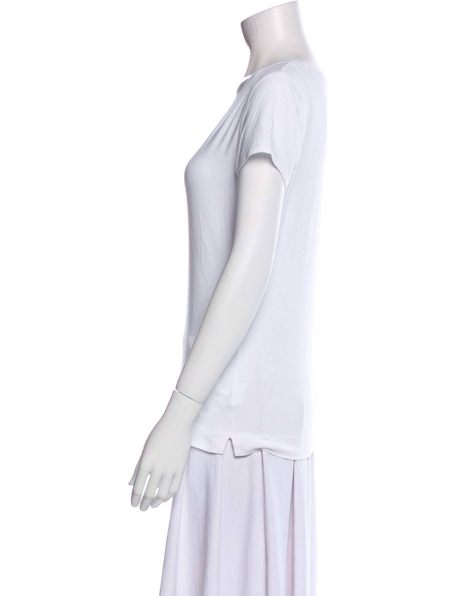 White + Warren V-Neck Short Sleeve T-Shirt