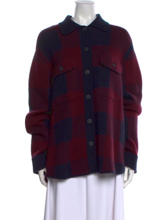 White + Warren Cashmere Plaid Print Sweater