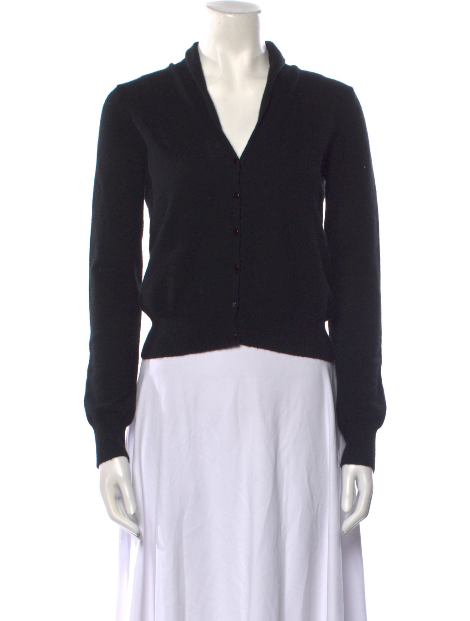 White + Warren Cashmere V-Neck Sweater