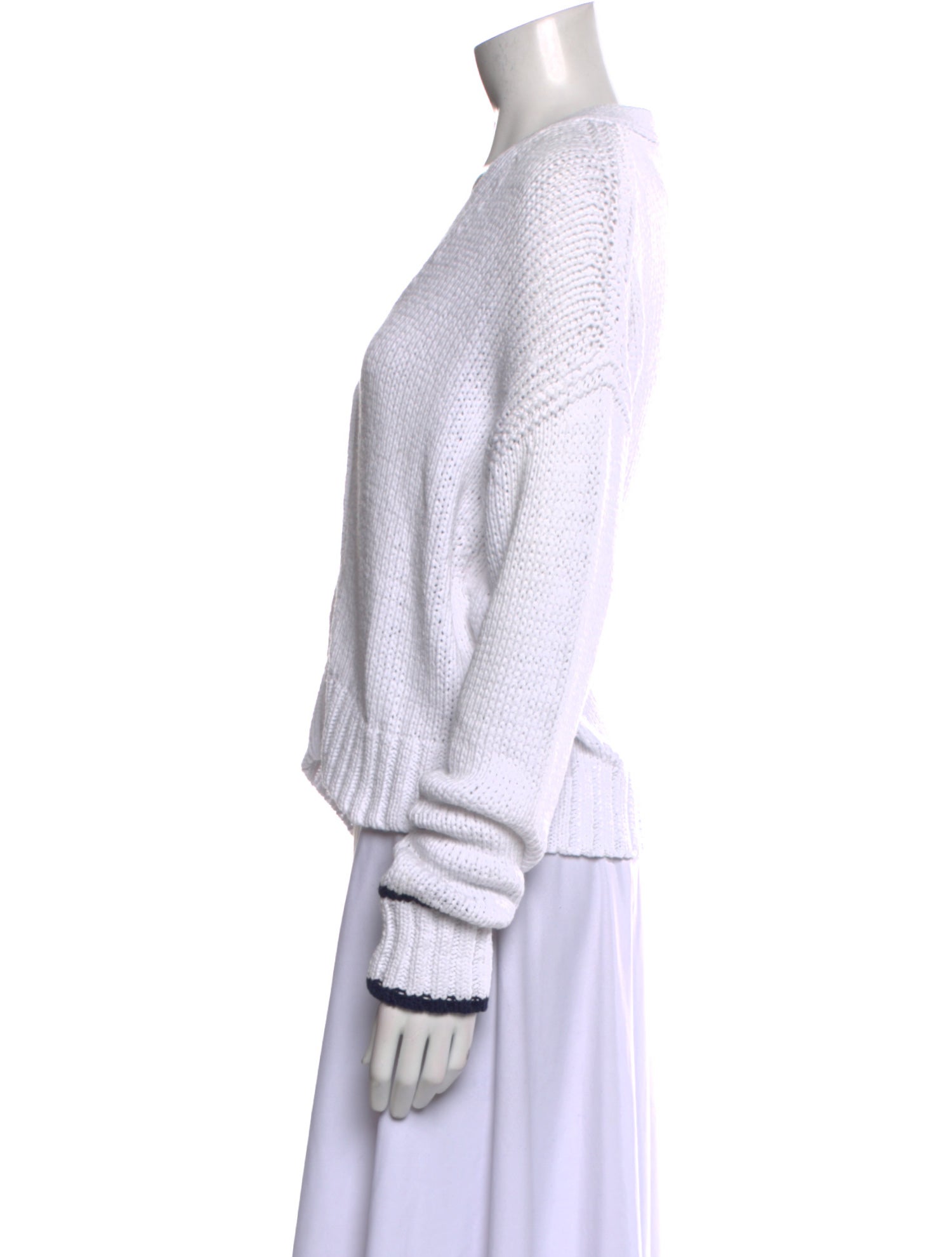 White + Warren V-Neck Sweater