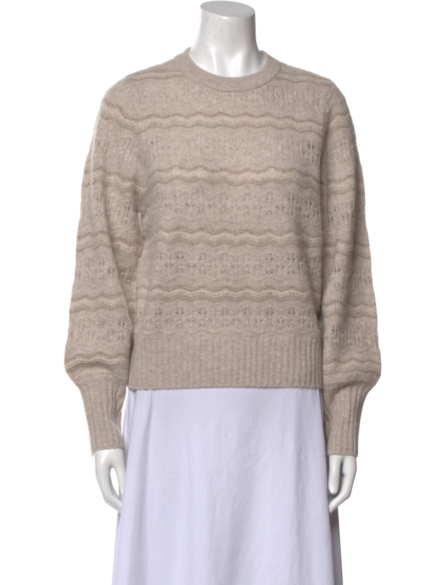 White + Warren Cashmere Striped Sweater