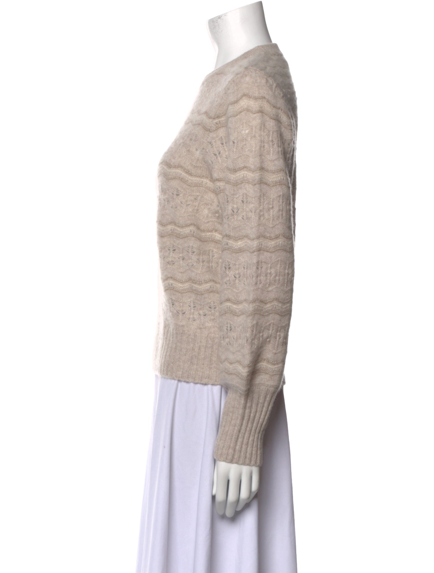 White + Warren Cashmere Striped Sweater