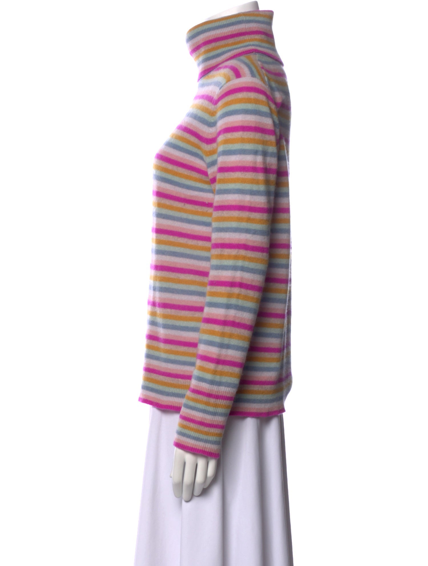 White + Warren Cashmere Striped Sweater