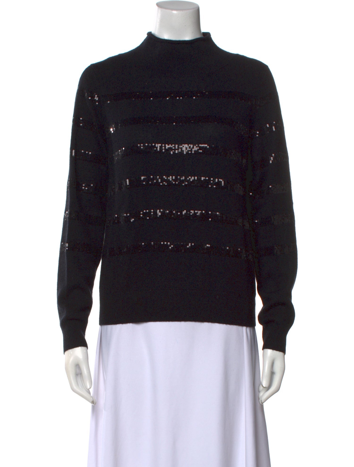 White + Warren Cashmere Mock Neck Sweater