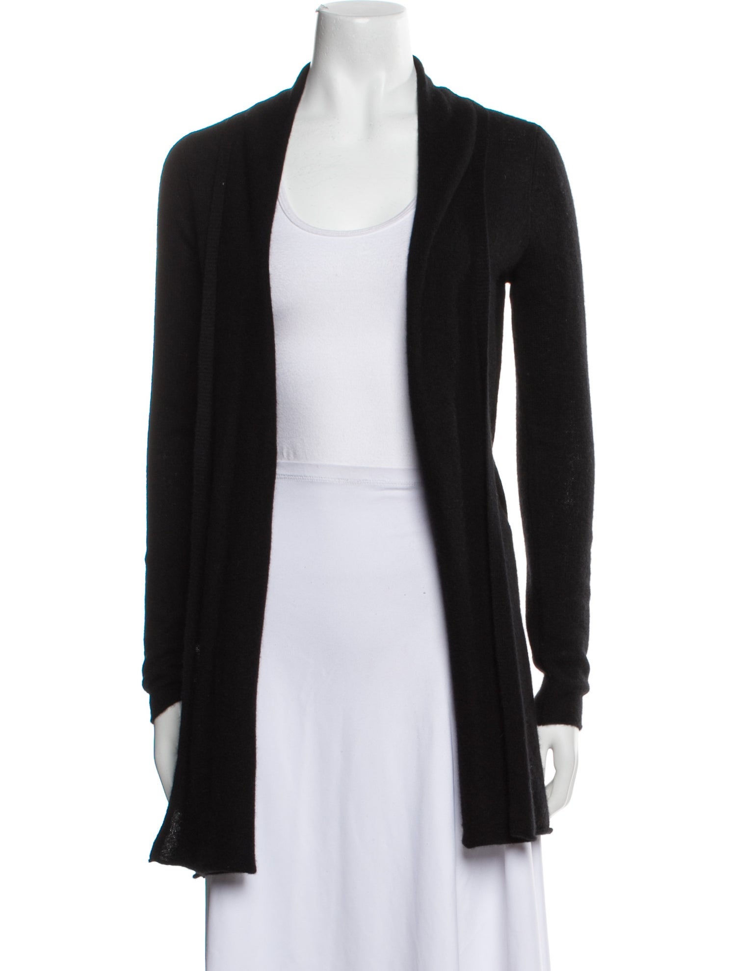 White + Warren Cashmere Open Front Sweater