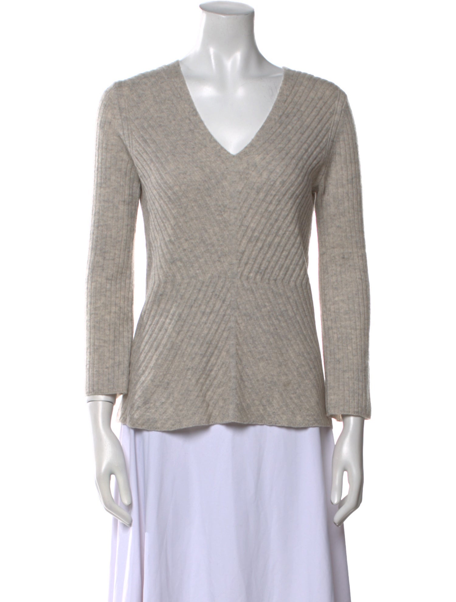 White + Warren Cashmere V-Neck Sweater