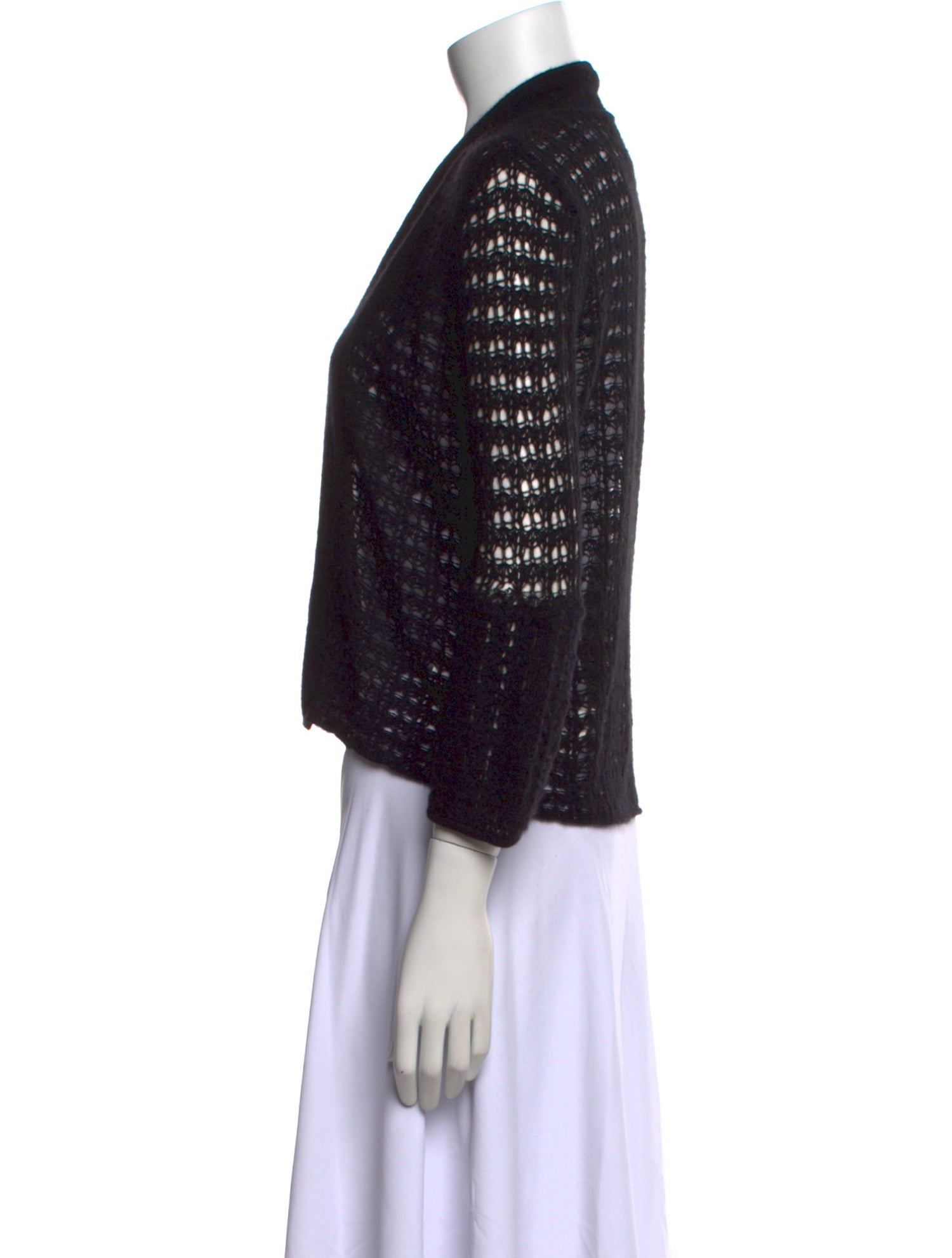 White + Warren Cashmere Open Front Sweater