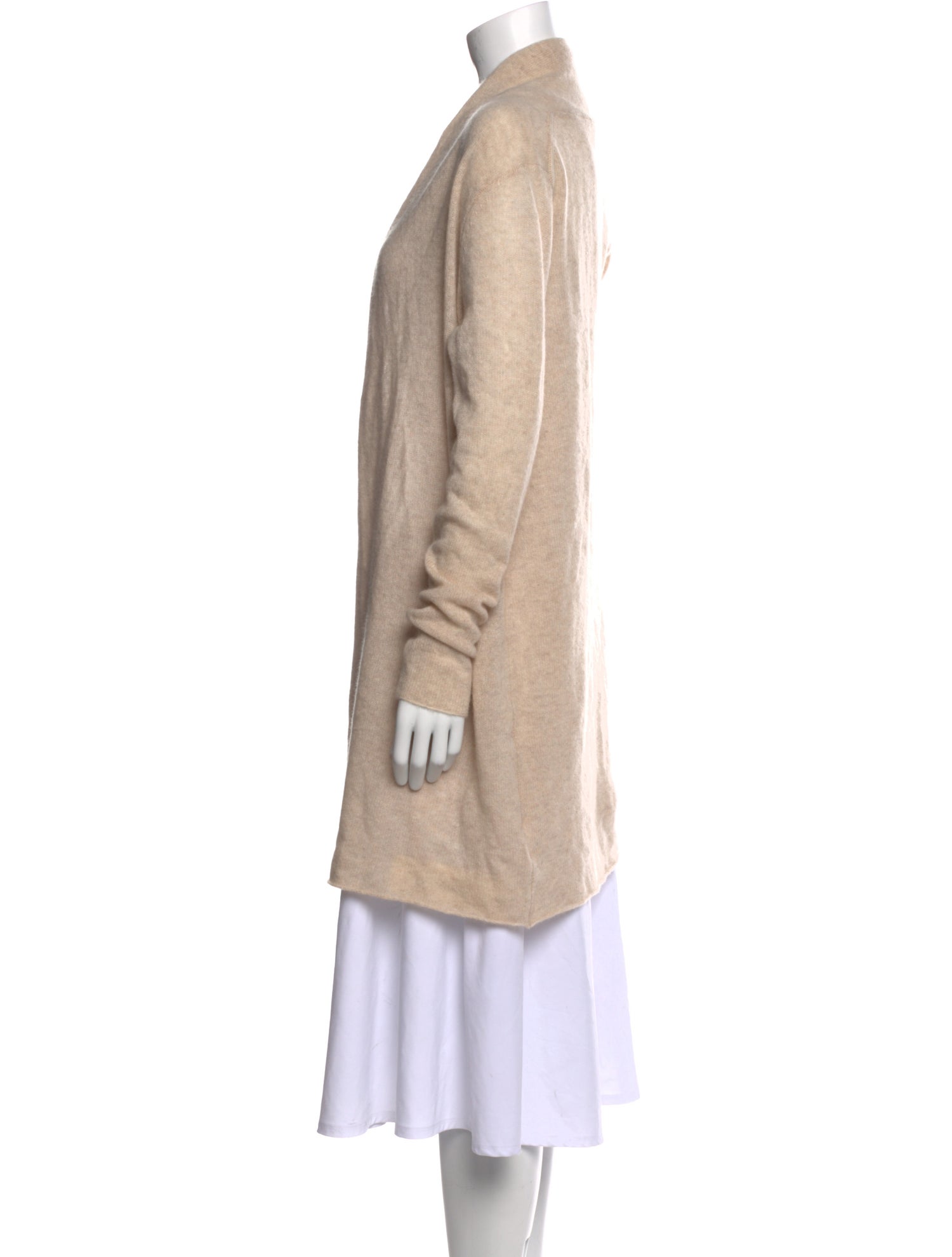 White + Warren Cashmere Open Front Sweater