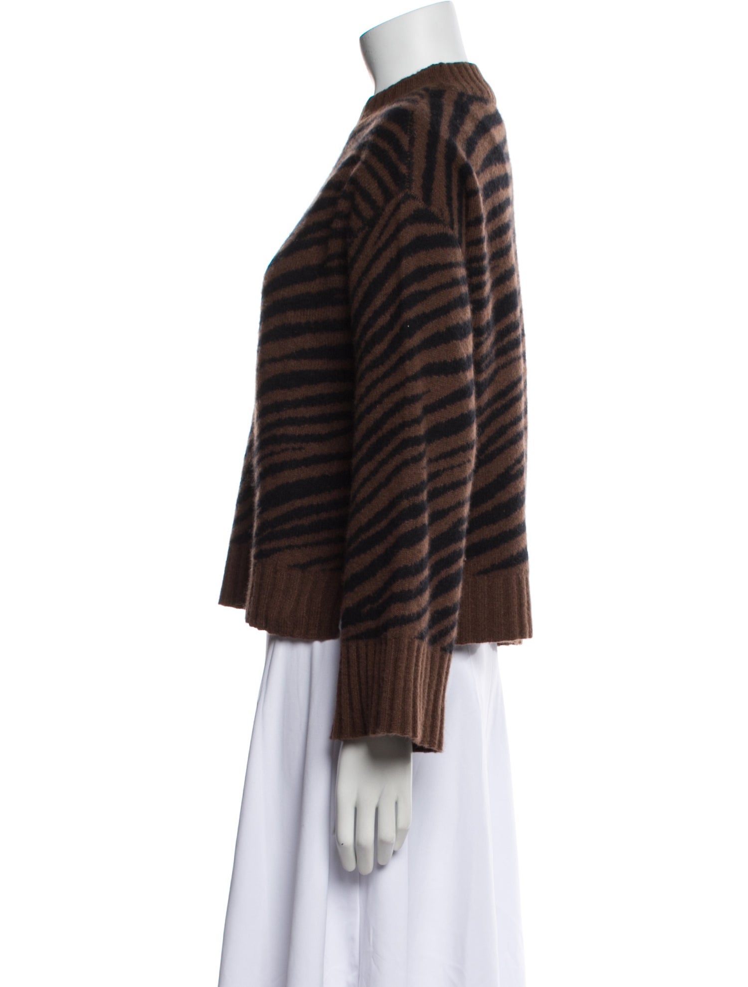 White + Warren Cashmere Striped Sweater