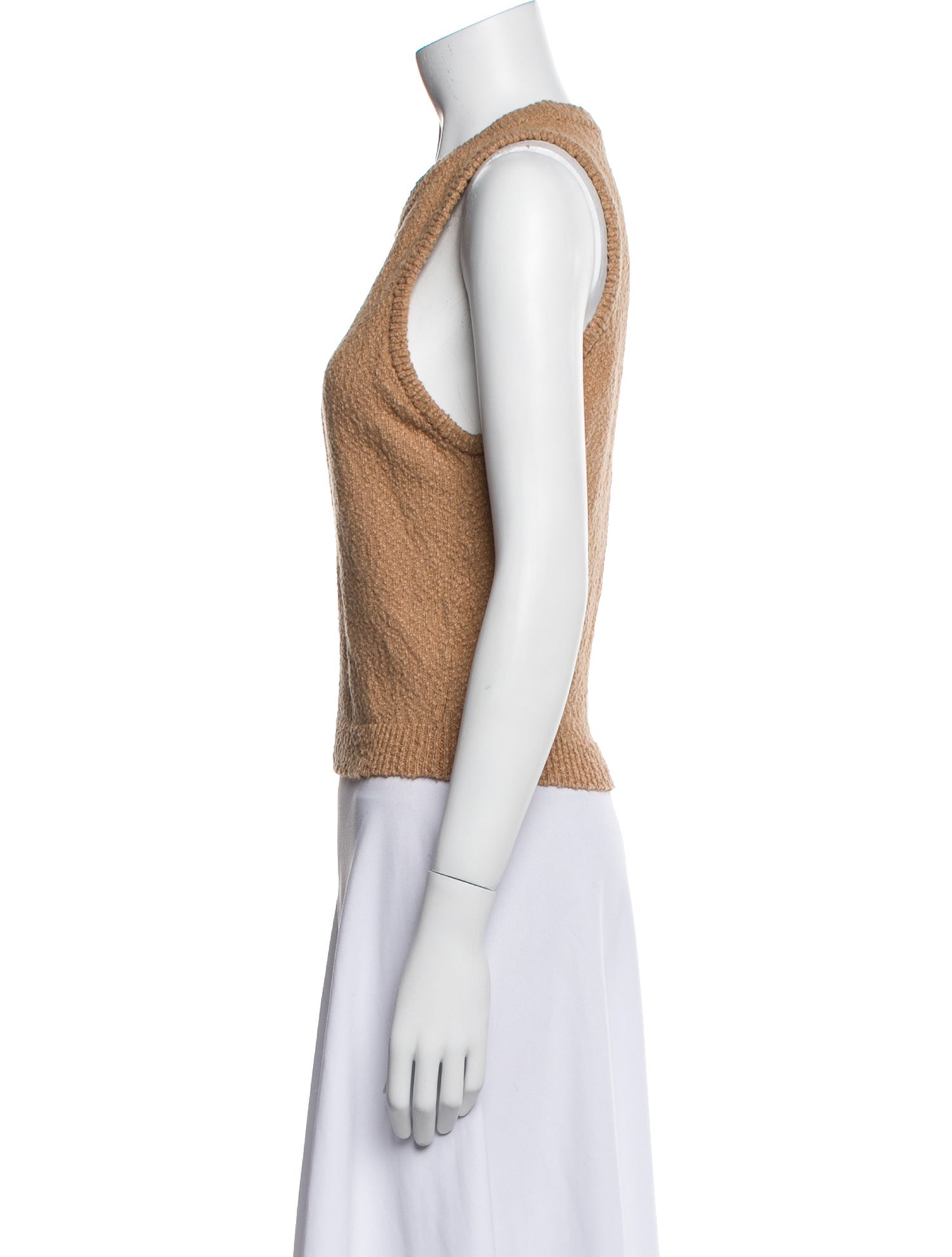 White + Warren Scoop Neck Sleeveless Top