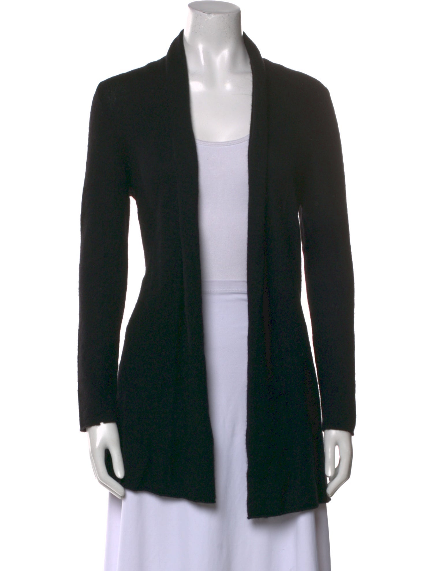 White + Warren Cashmere Open Front Sweater