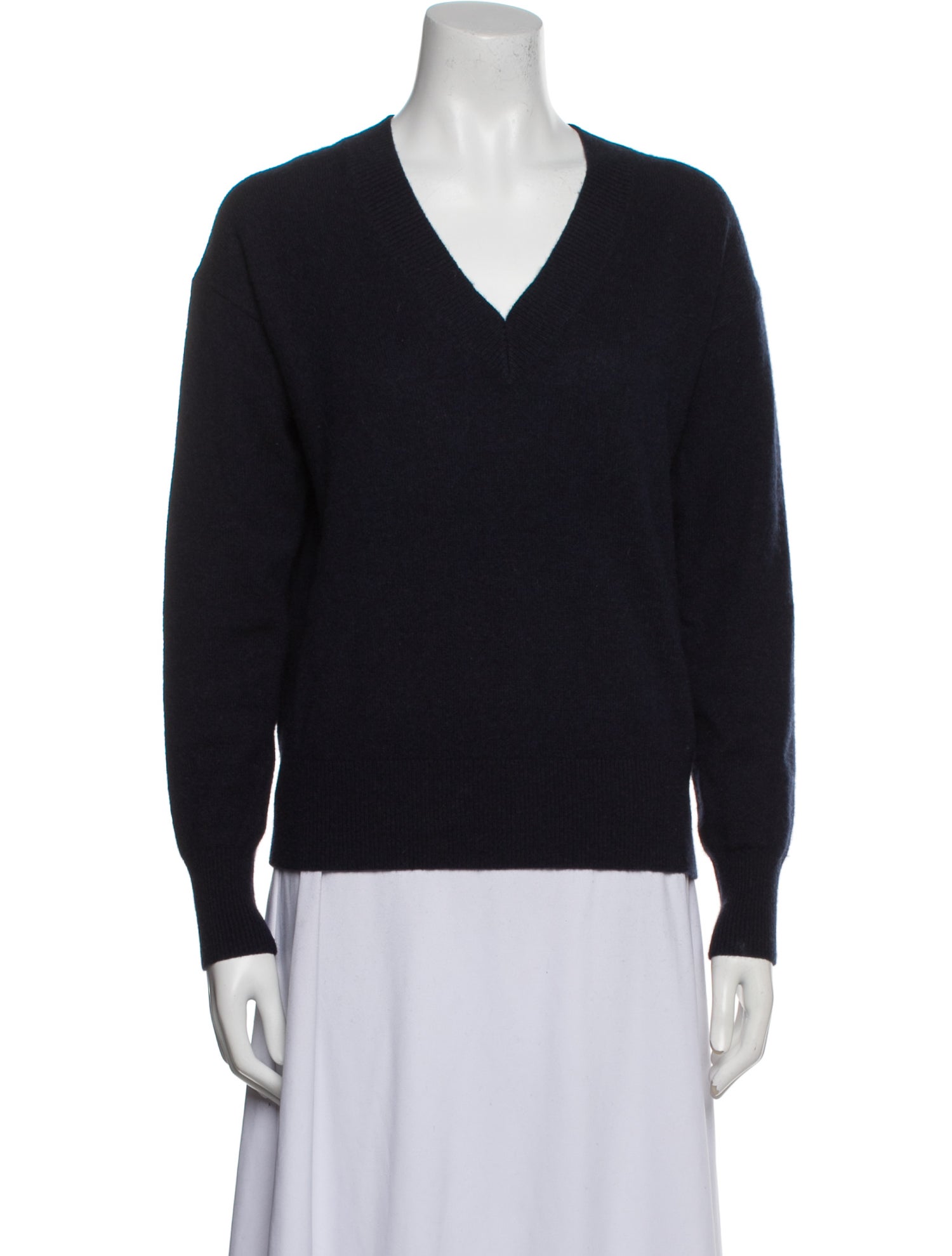 White + Warren Cashmere V-Neck Sweater