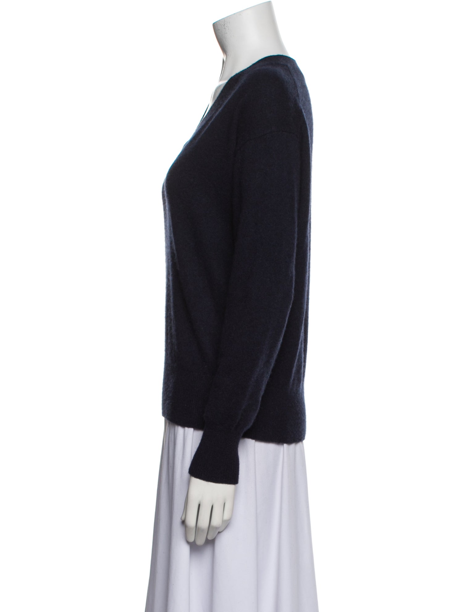White + Warren Cashmere V-Neck Sweater