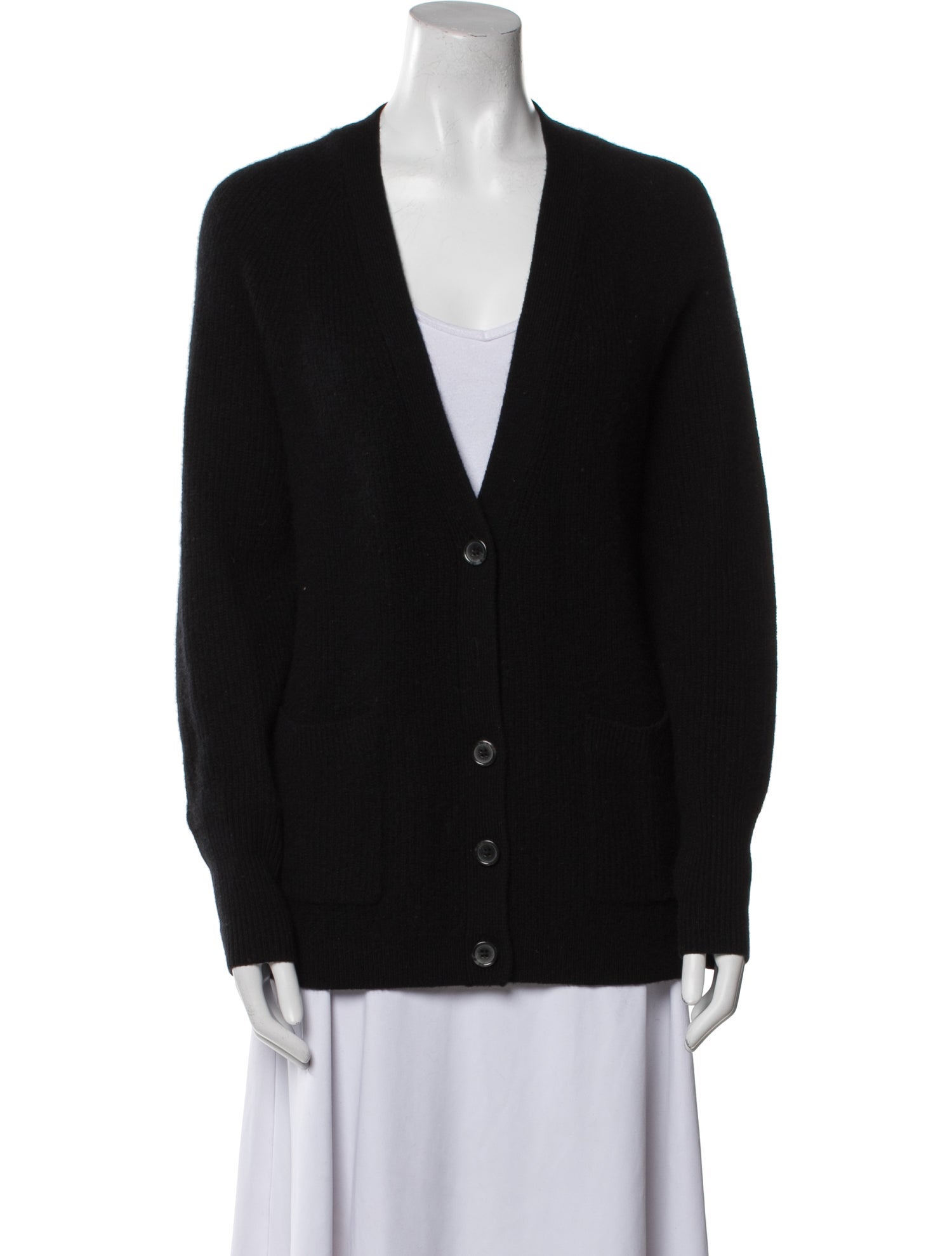 White + Warren Cashmere V-Neck Sweater