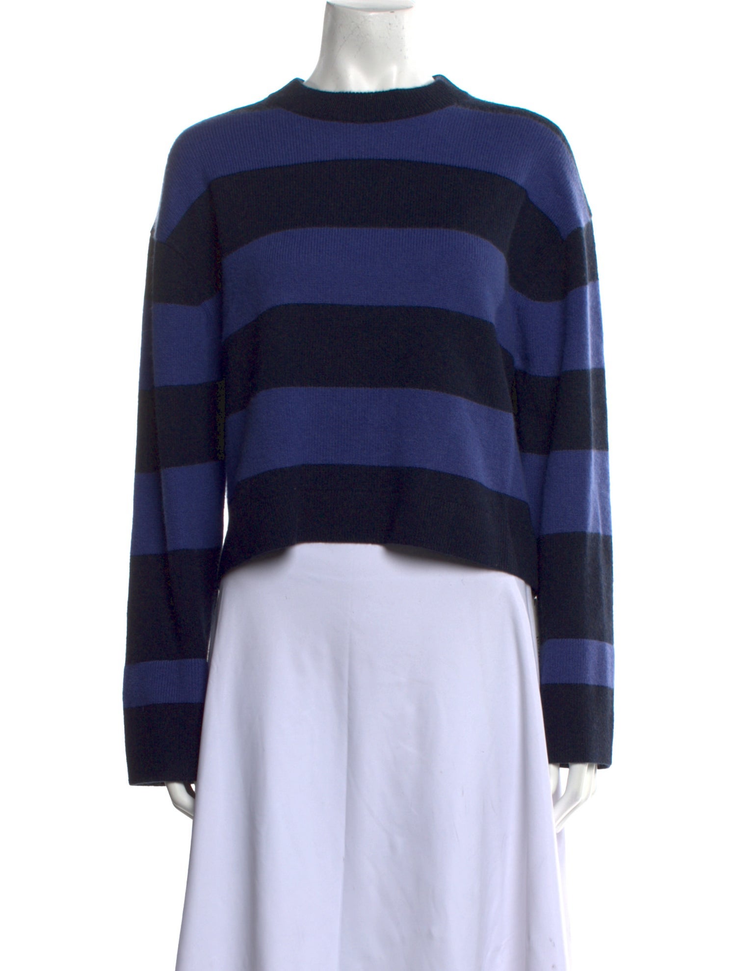 White + Warren Cashmere Striped Sweater