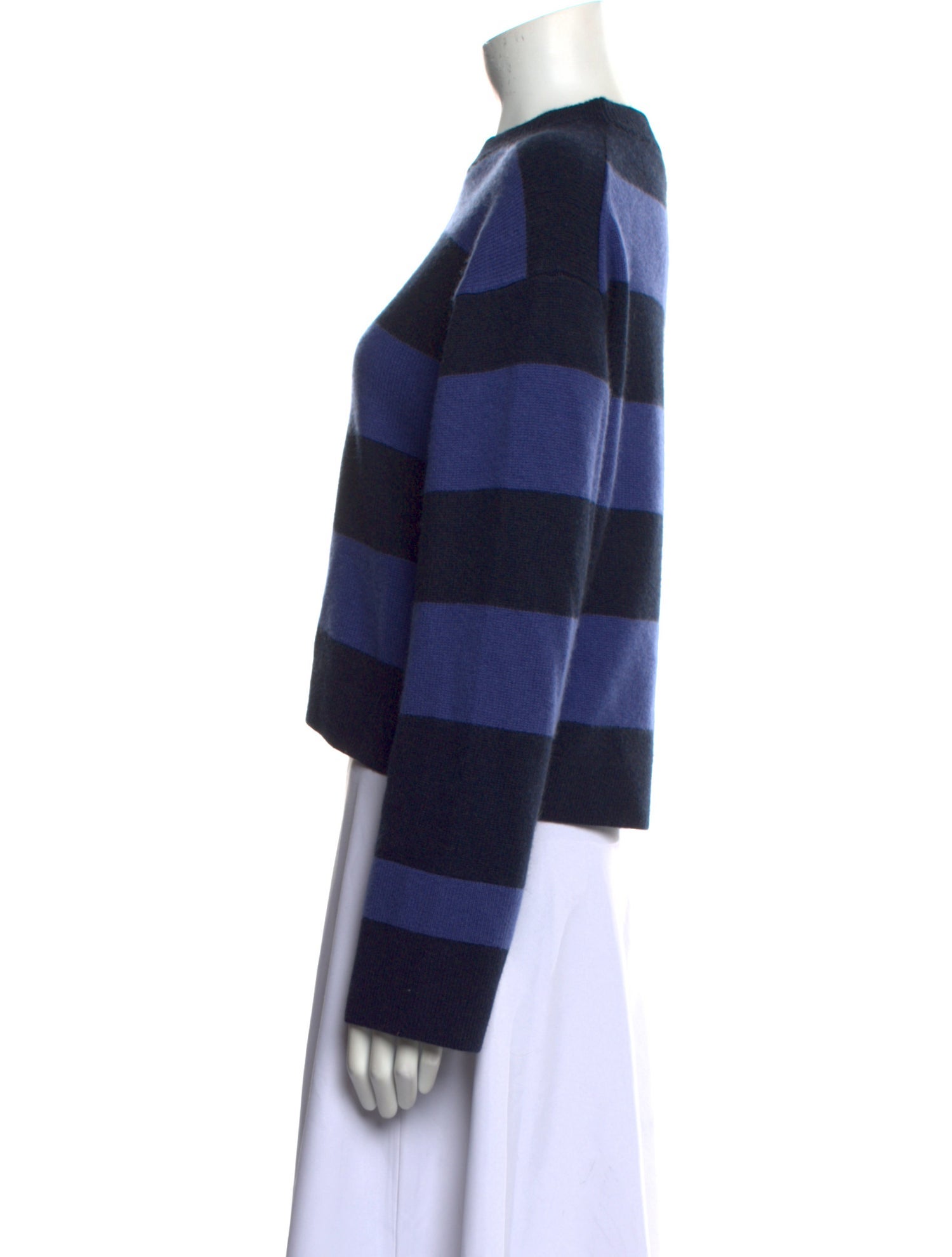 White + Warren Cashmere Striped Sweater