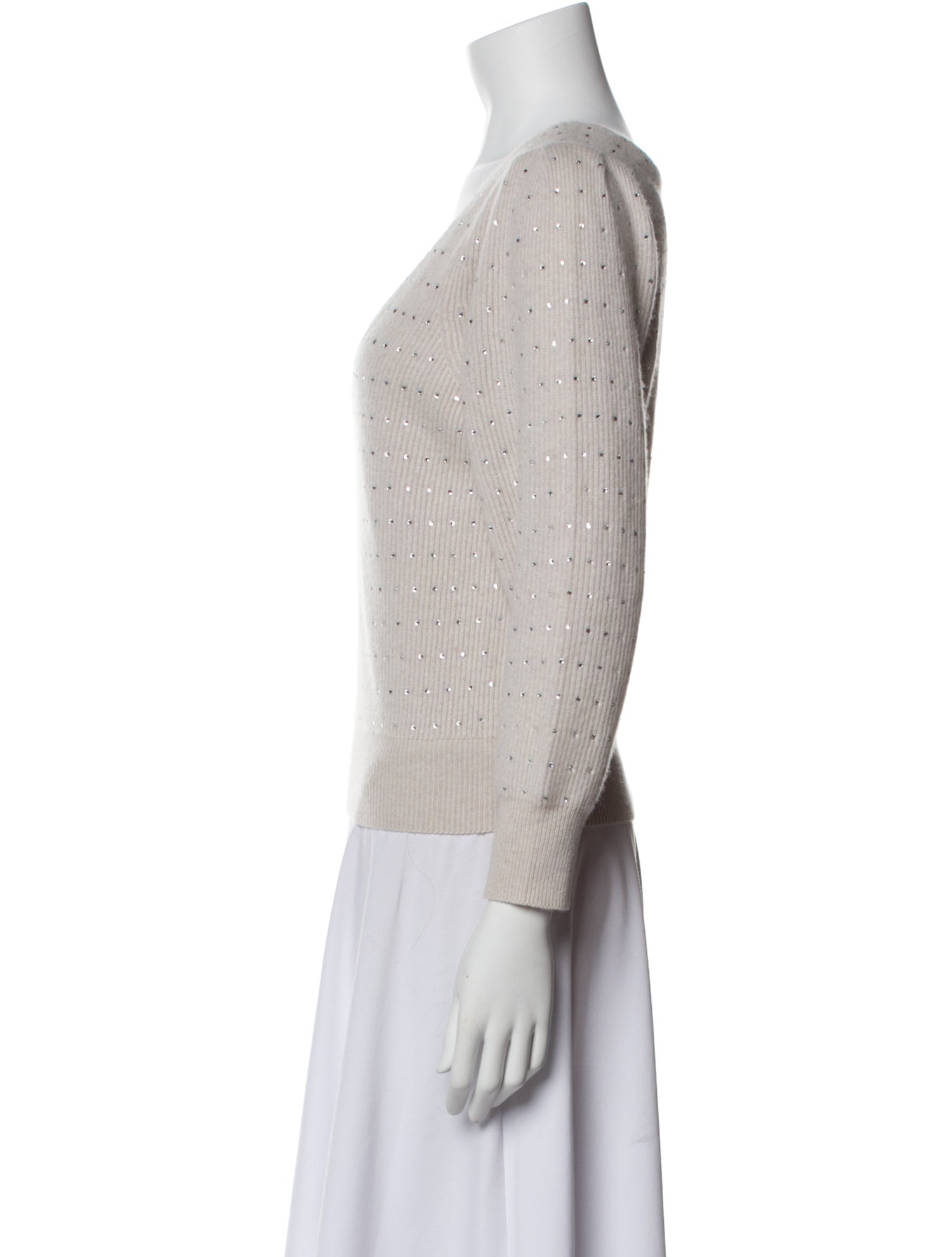 White + Warren Cashmere V-Neck Sweater