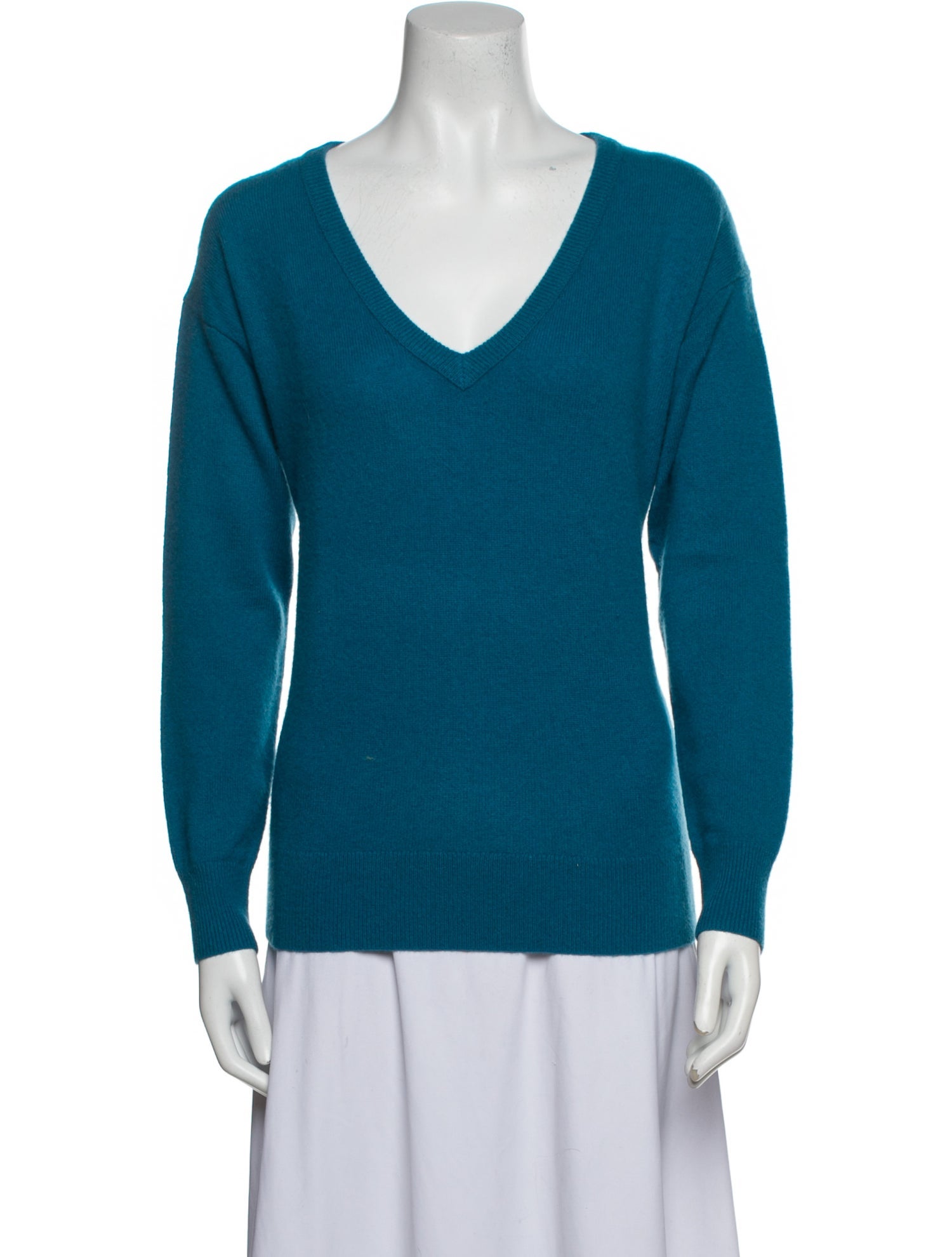 White + Warren Cashmere V-Neck Sweater