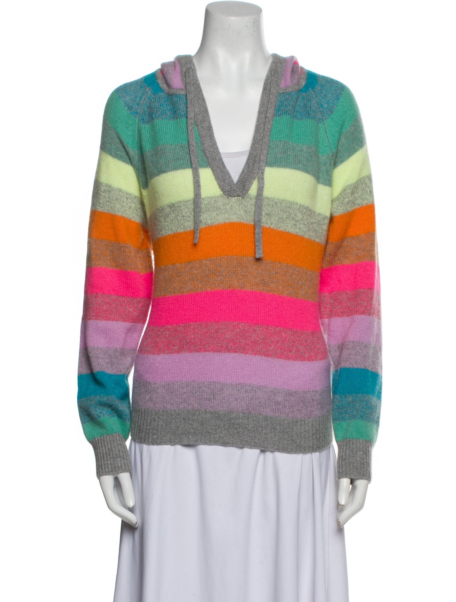 White + Warren Cashmere Striped Sweater