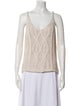White + Warren V-Neck Sleeveless Top