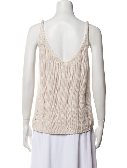 White + Warren V-Neck Sleeveless Top