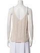 White + Warren V-Neck Sleeveless Top