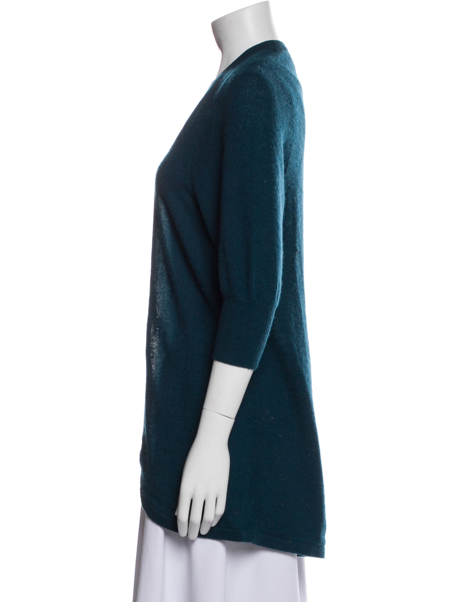 White + Warren Cashmere Open Front Sweater